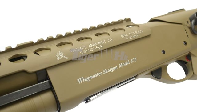 トイガン M870 G&P Metal M870 Short Entry RAS Shotgun (Tan) - Airsoft