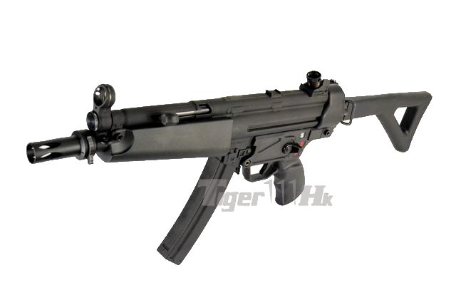 SRC MP5 SR5-AF CO2 SMG Rifle (Black) - Airsoft Tiger111hk